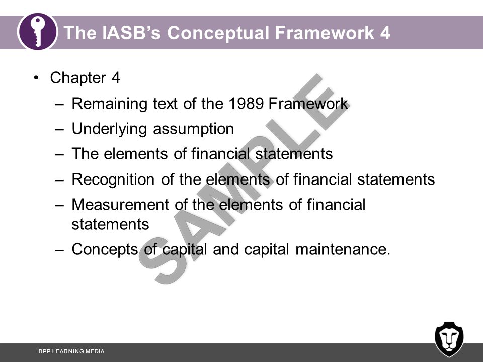Financial report based on the iasb